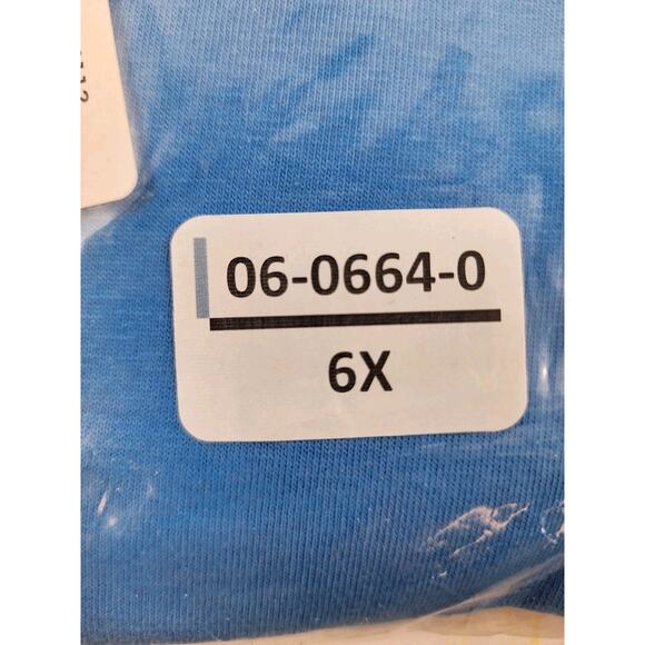 Dreams Co., Elastic Waist Drawstring Shorts, 100% Cotton, Blue, Women's Size 6X - Picture 3 of 5